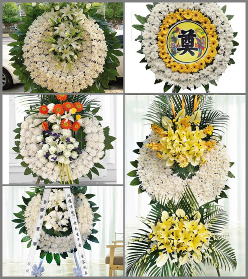 四川成都金牛区驷马桥街道红花社区花圈速递